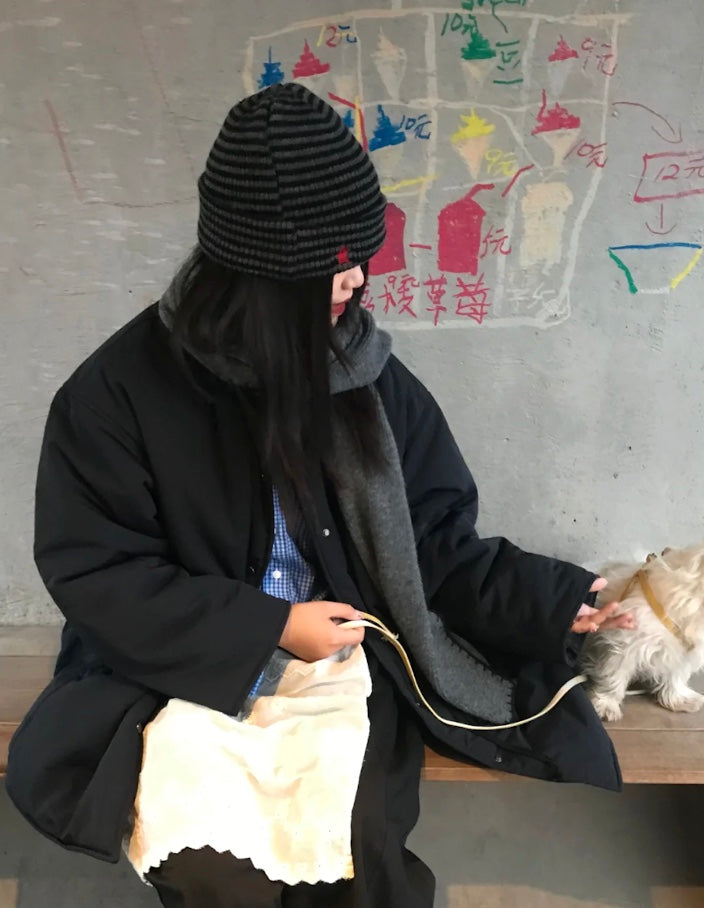 ヴィンテージストライプニットハット