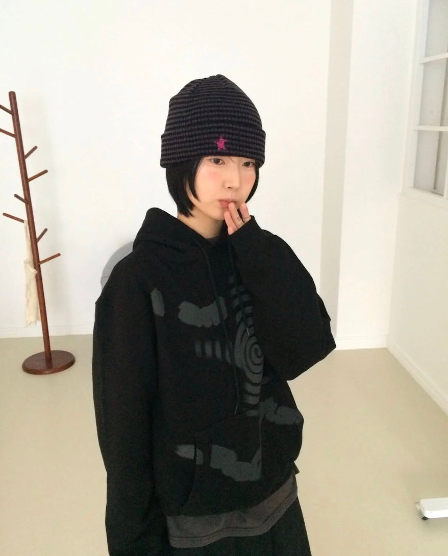 ヴィンテージストライプニットハット