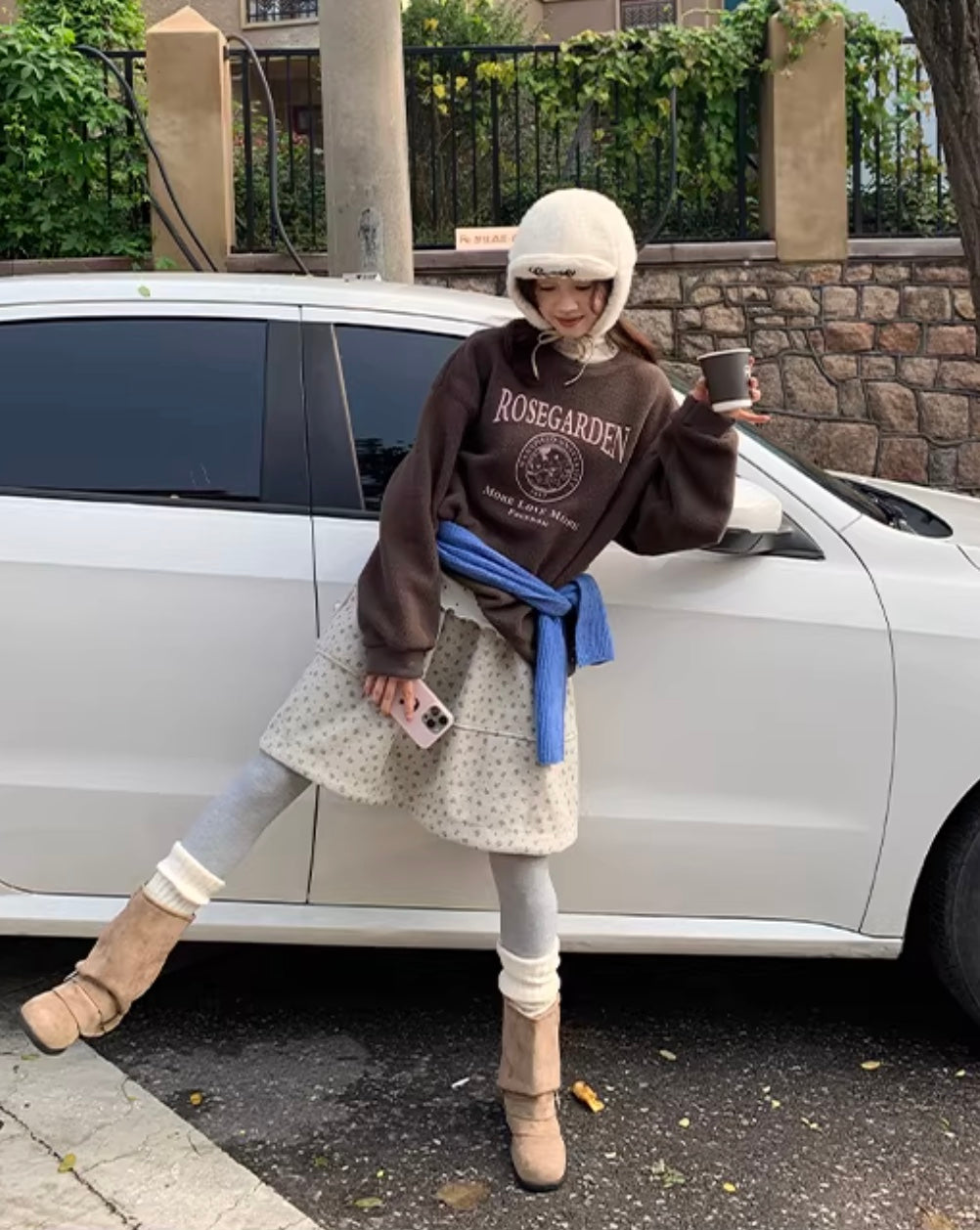 ウールレトロAラインスカート