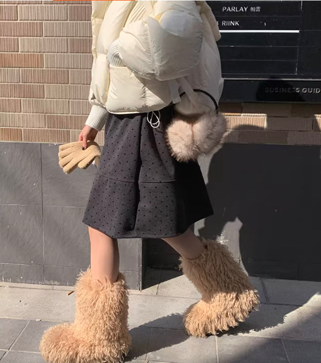 ウールレトロAラインスカート