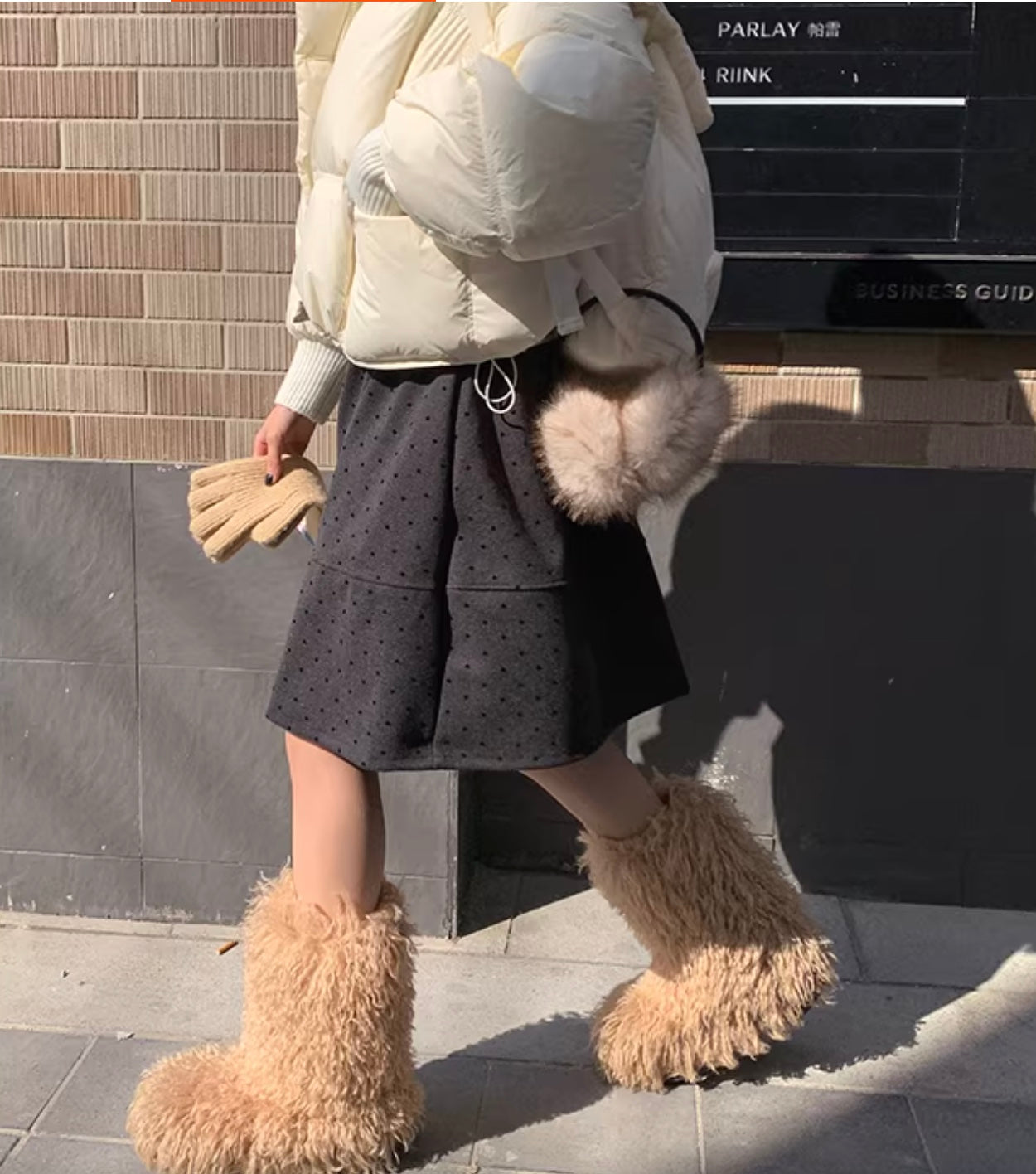 ウールレトロAラインスカート