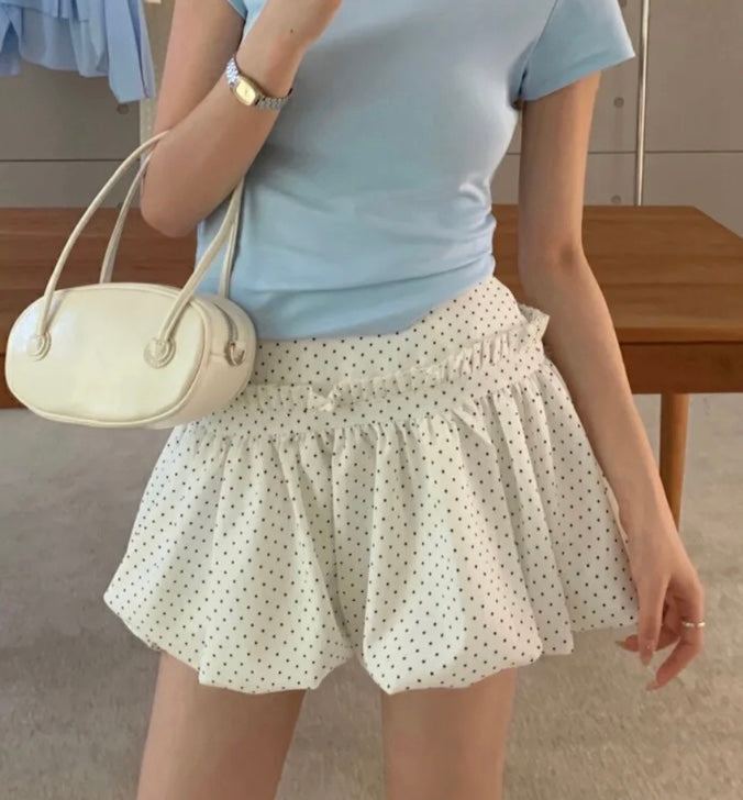 ドット柄バルーンケーキスカート