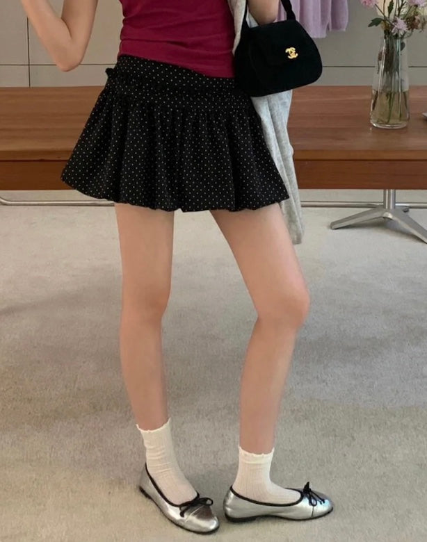 ドット柄バルーンケーキスカート
