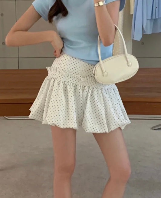 ドット柄バルーンケーキスカート
