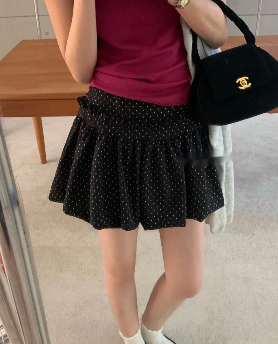 ドット柄バルーンケーキスカート