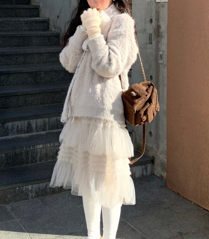 フェミニンチュールティアードスカート