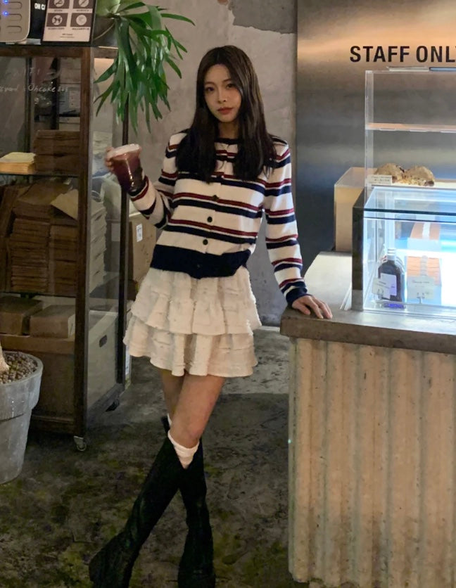 EU ストライプカーディガン