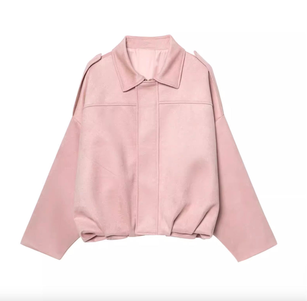 スプリングスエードボンバージャケット