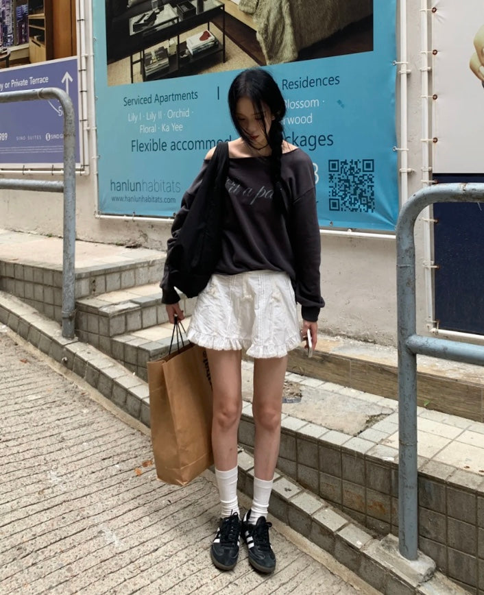 ストリートガールワンショルスウェット