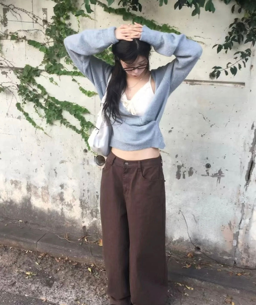 アンティークニットカーディガントップ