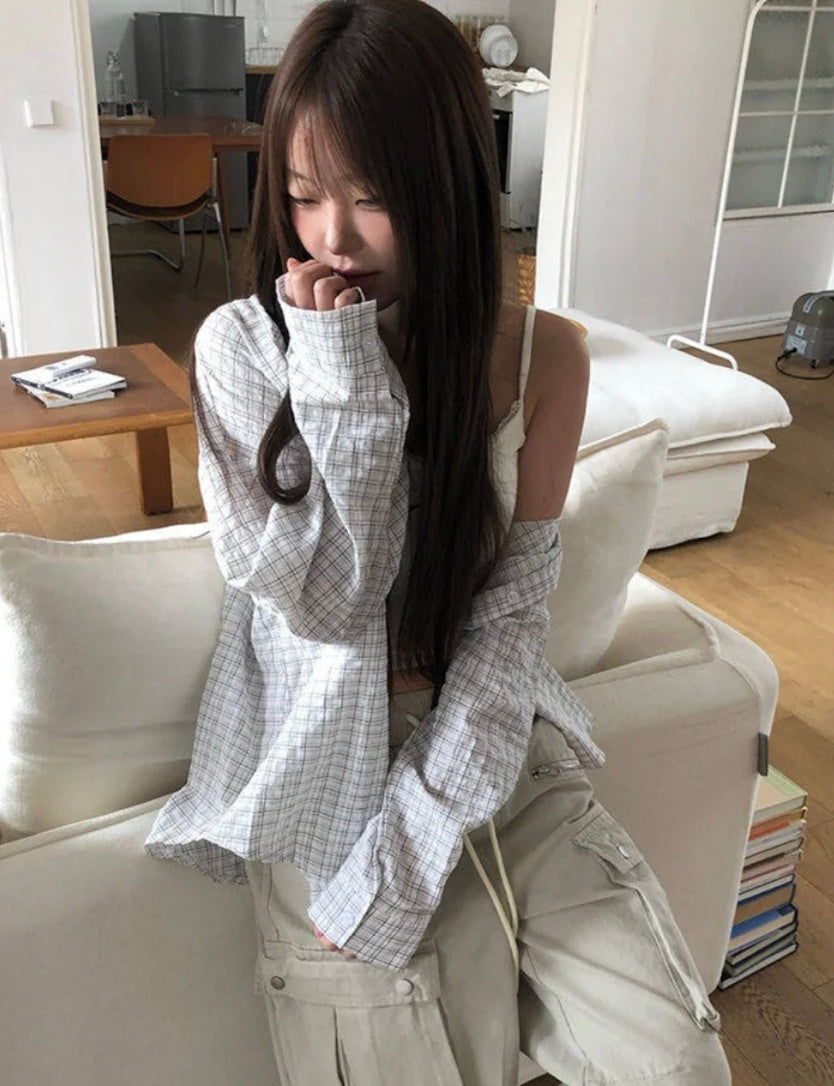 ヴィンテージチェックオーバーシャツ