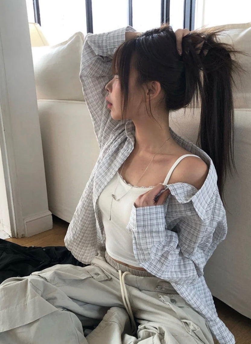 ヴィンテージチェックオーバーシャツ