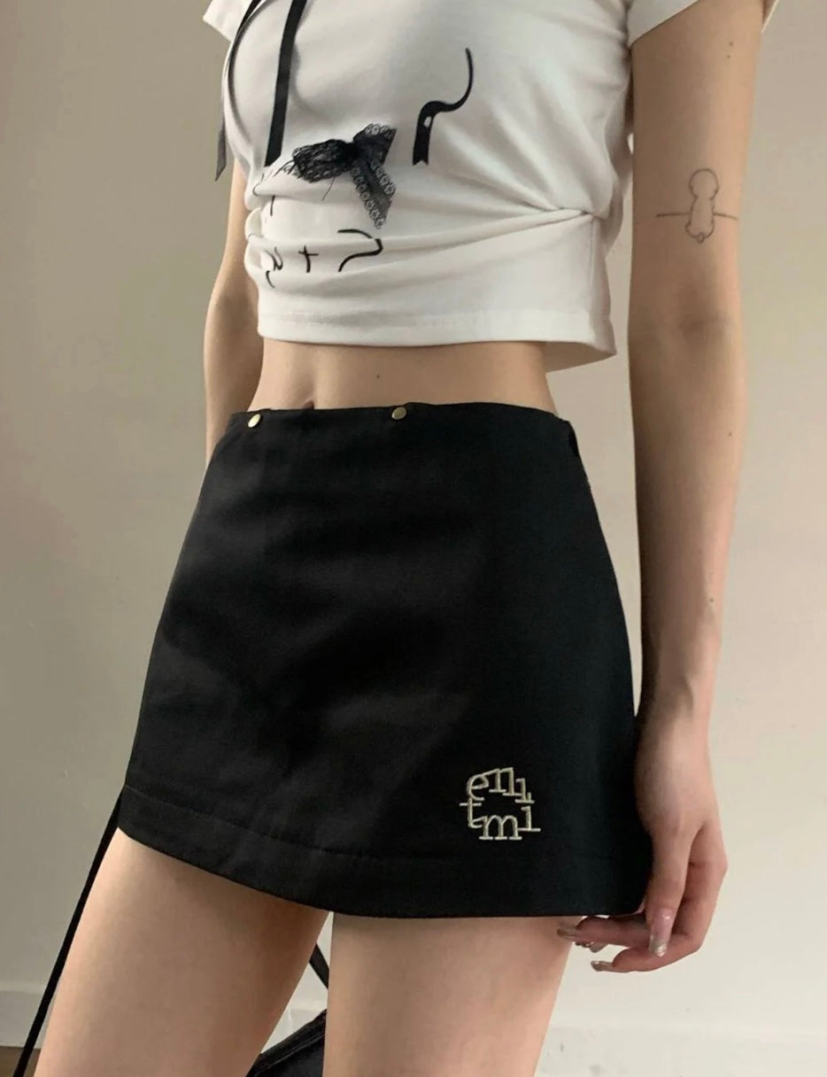 ヴィンテージロゴミニスカート