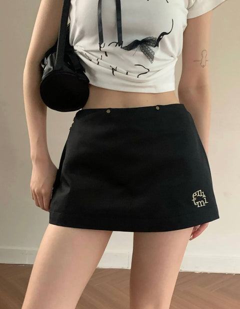 ヴィンテージロゴミニスカート