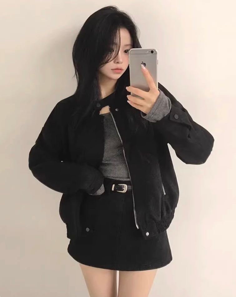 ヴィンテージスエードジッパージャケット