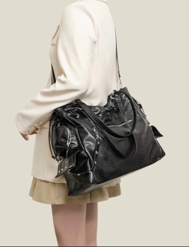 【新色追加】アメリカン大容量クロスボディ トートバッグ