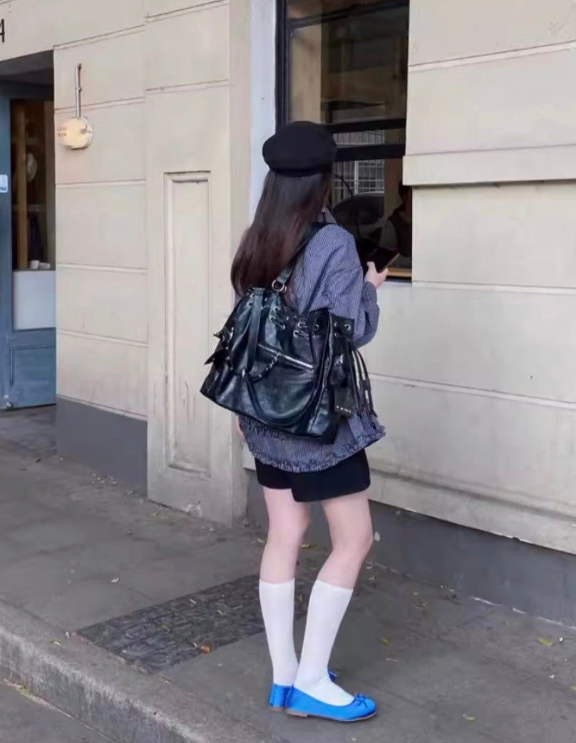 【新色追加】アメリカン大容量クロスボディ トートバッグ