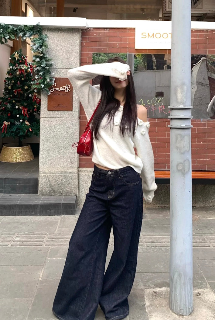 インディゴルーズワイドデニム – Meari cheek