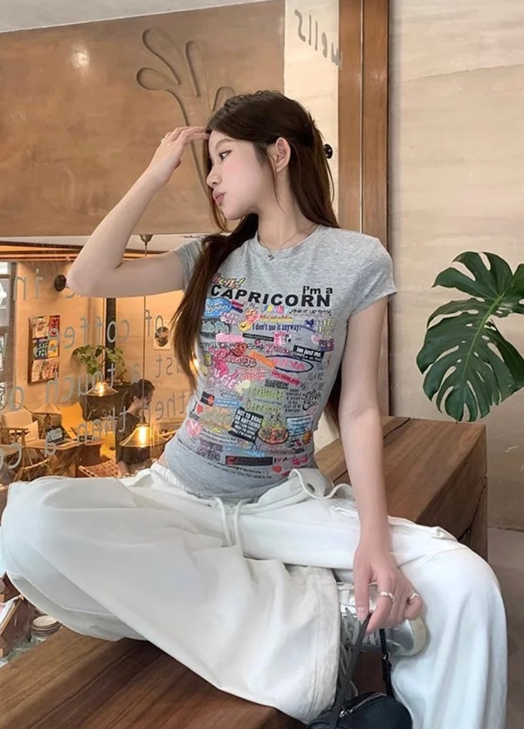 アメリカンレトロコラージュベビーT