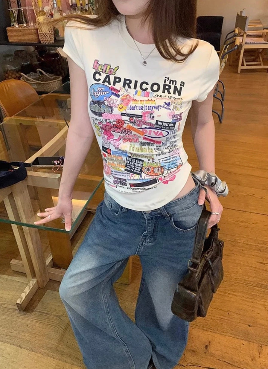 アメリカンレトロコラージュベビーT