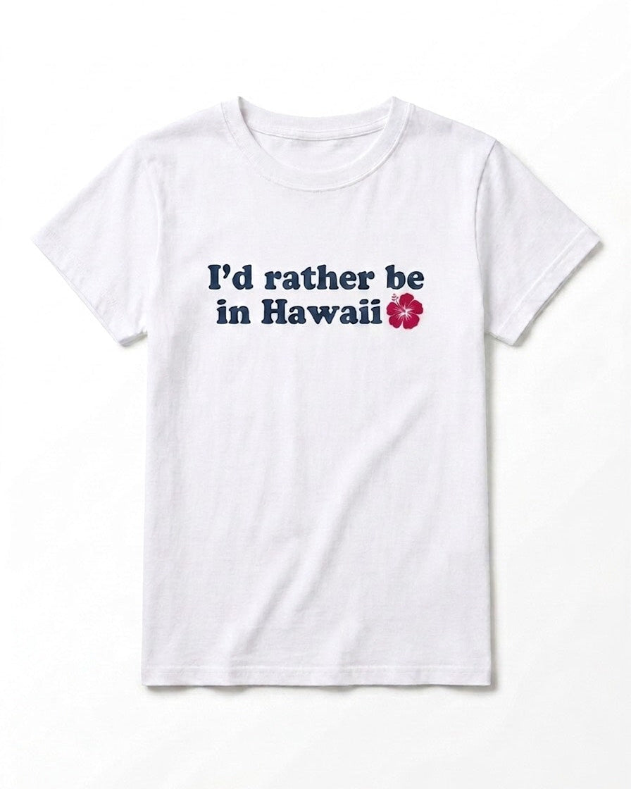 ハワイアンハイビスカスTシャツ