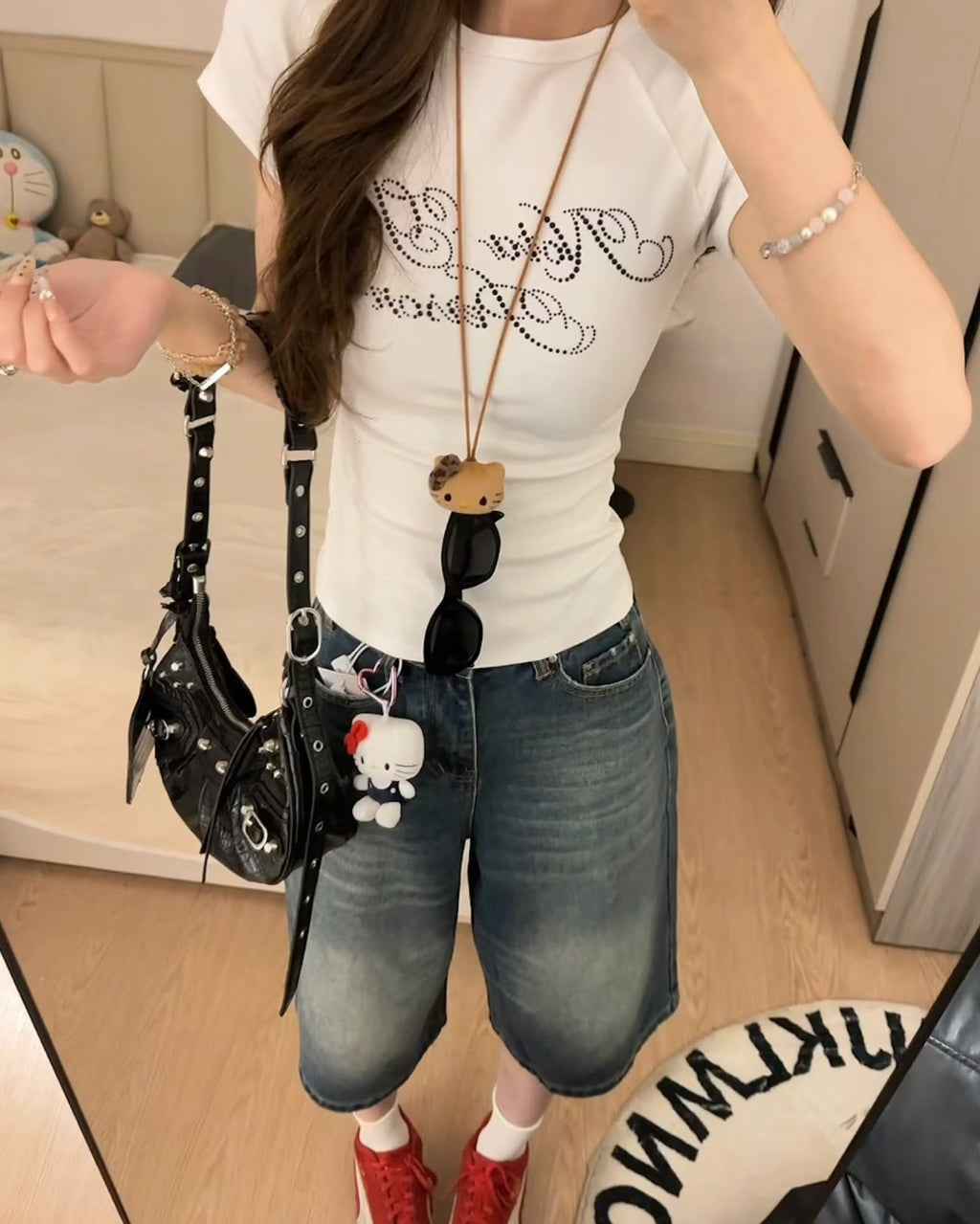 スリムフィットショートスリーブTシャツ