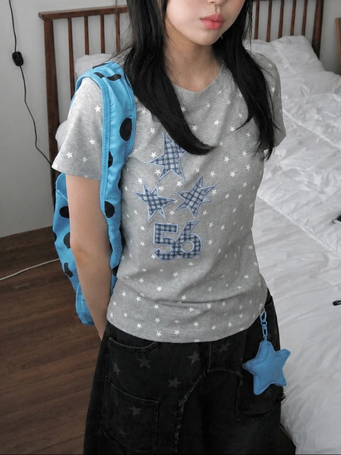 スターパッチグラフィックTシャツ