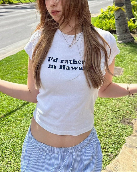 ハワイアンハイビスカスTシャツ