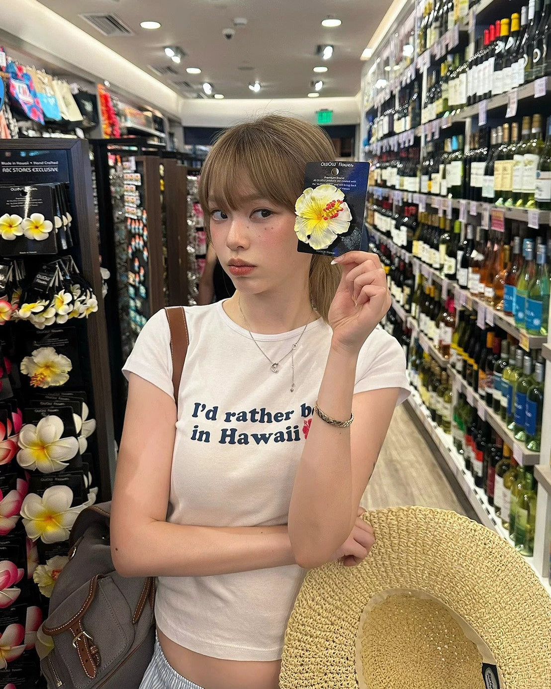 ハワイアンハイビスカスTシャツ