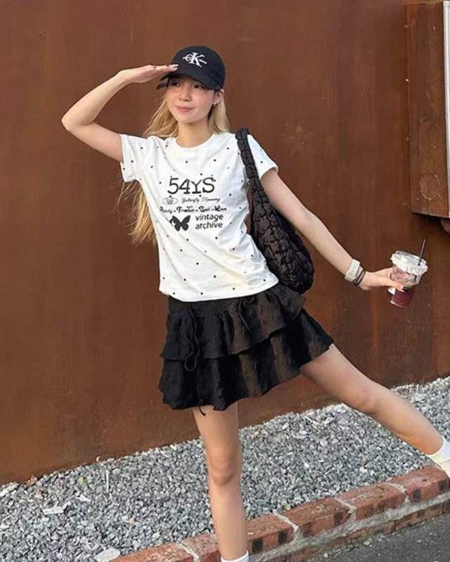ドットバタフライTシャツ