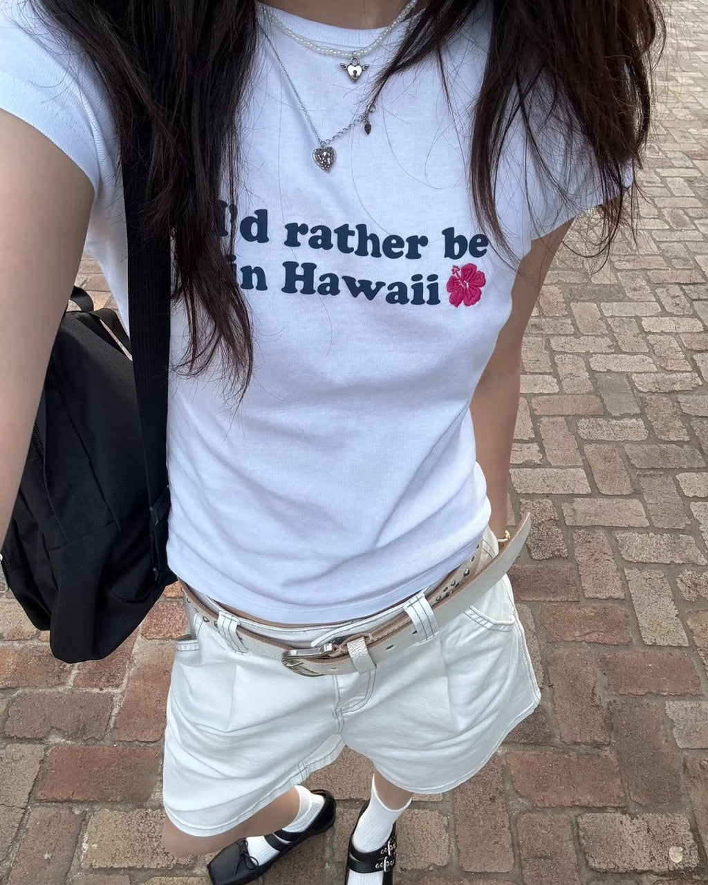 ハワイアンハイビスカスTシャツ