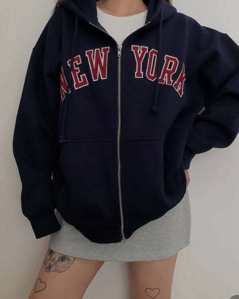 NEW YORK ジップパーカー