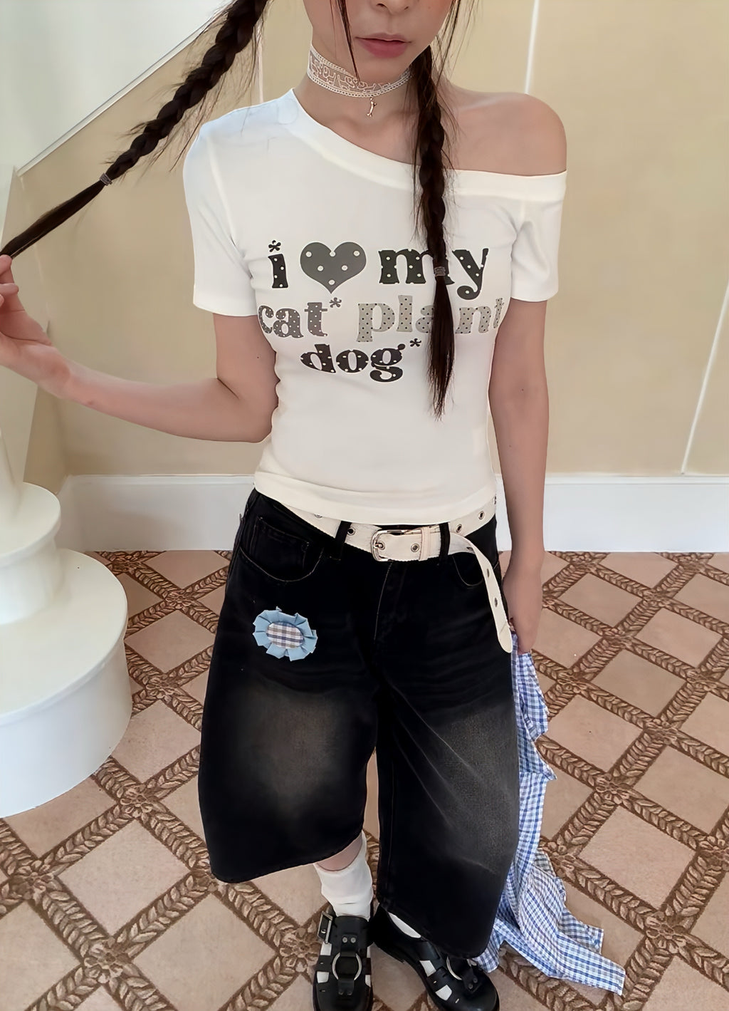 ワンショルオーバーロゴT