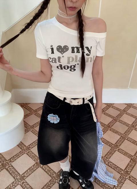 ワンショルオーバーロゴT