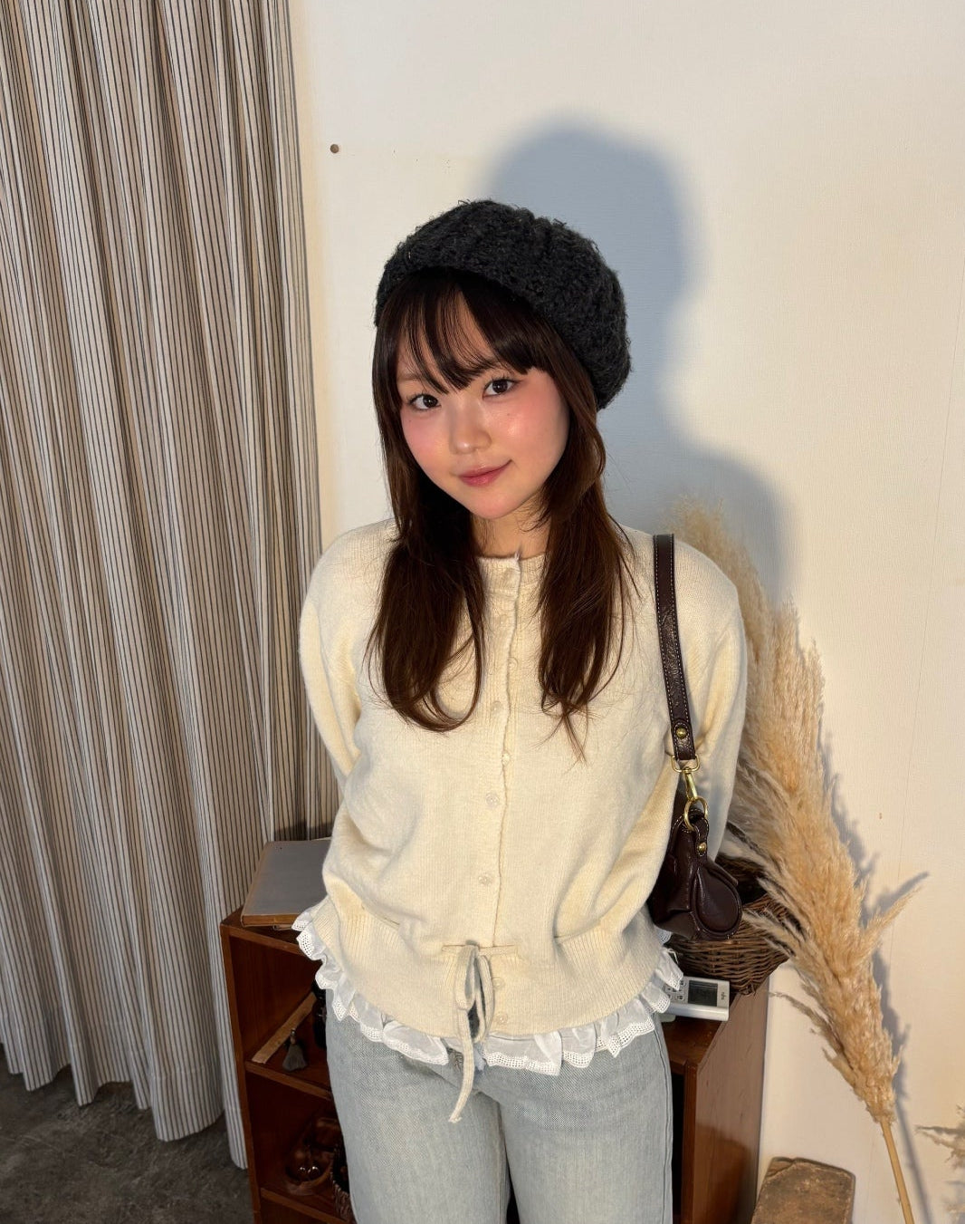 レースパッチワークカーディガン