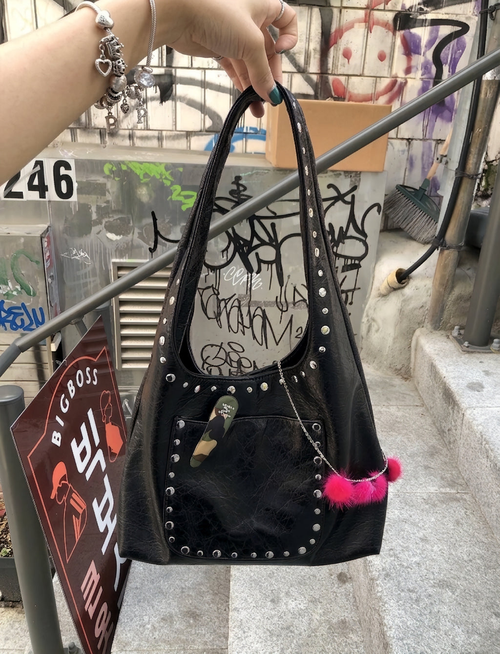 ヴィンテージスタッズバッグ