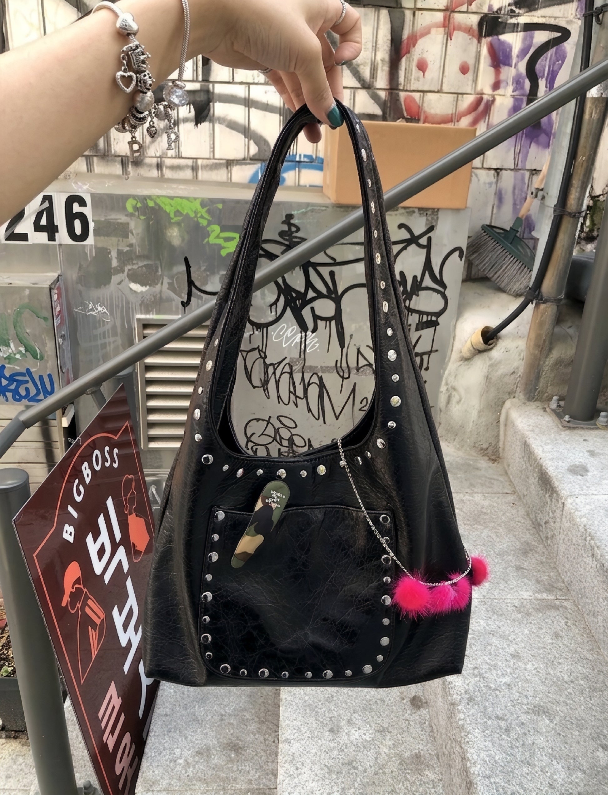 ヴィンテージスタッズバッグ