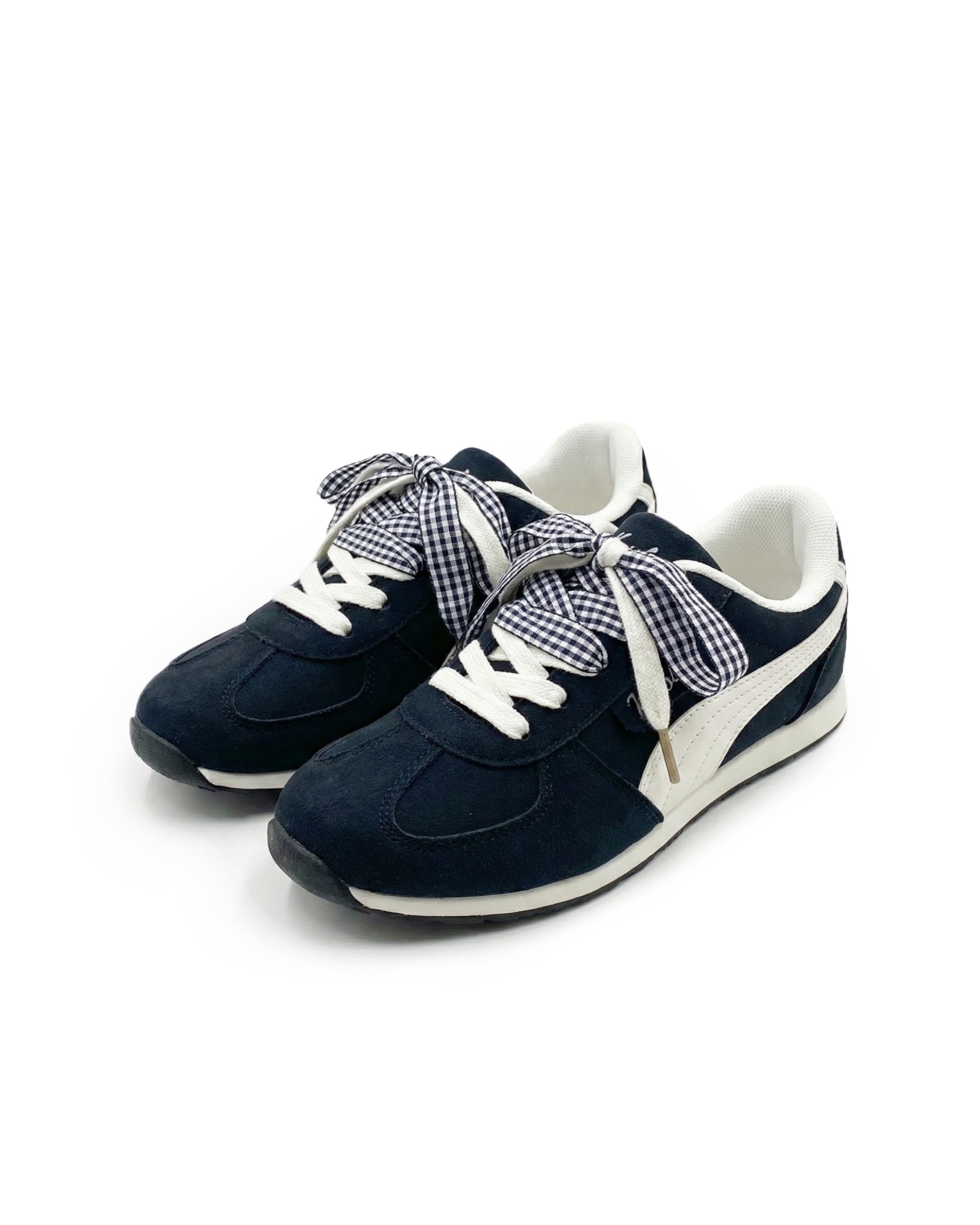 ボリュームリボンラインシューズ