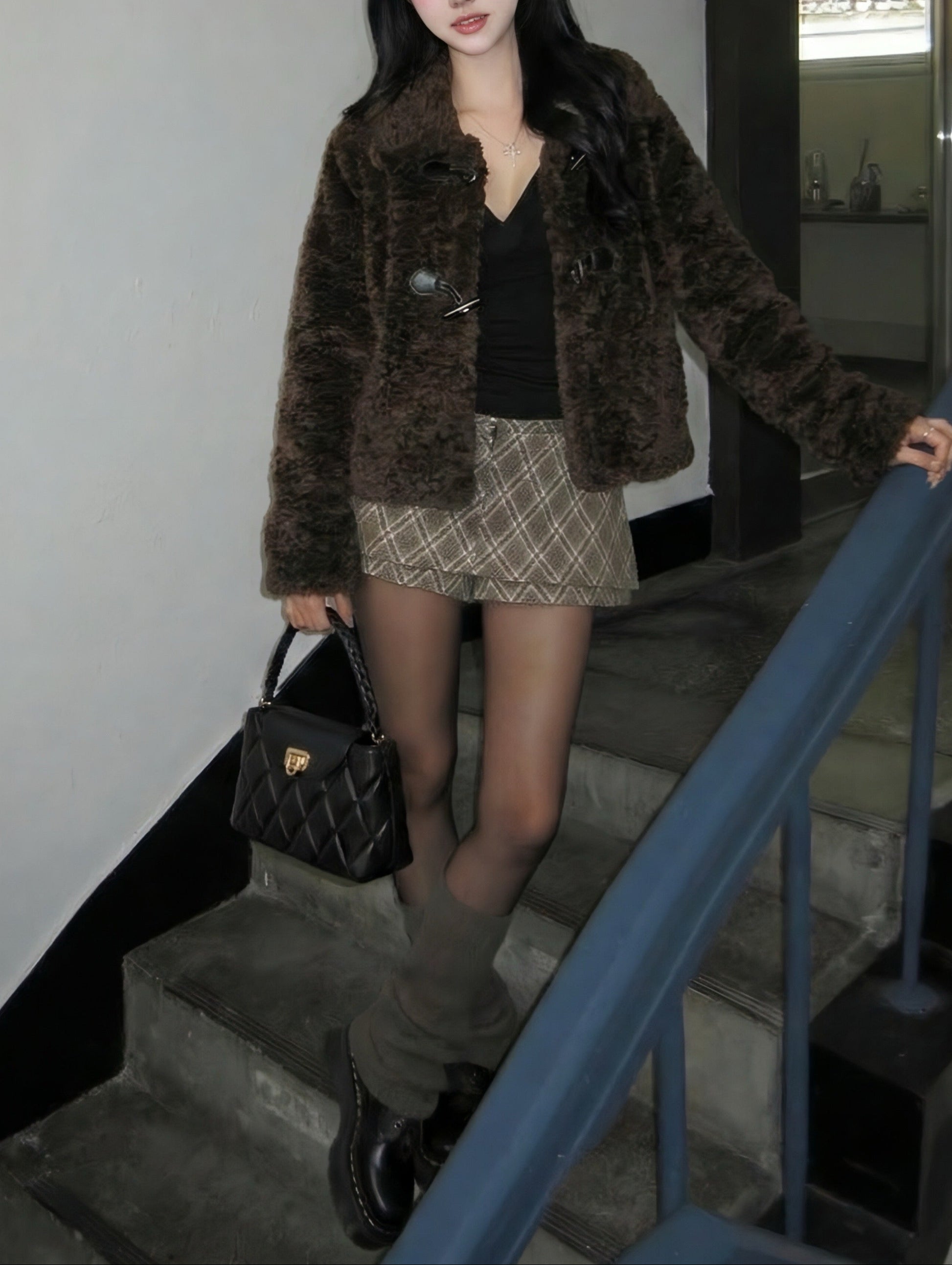 ボアバックルショートジャケット