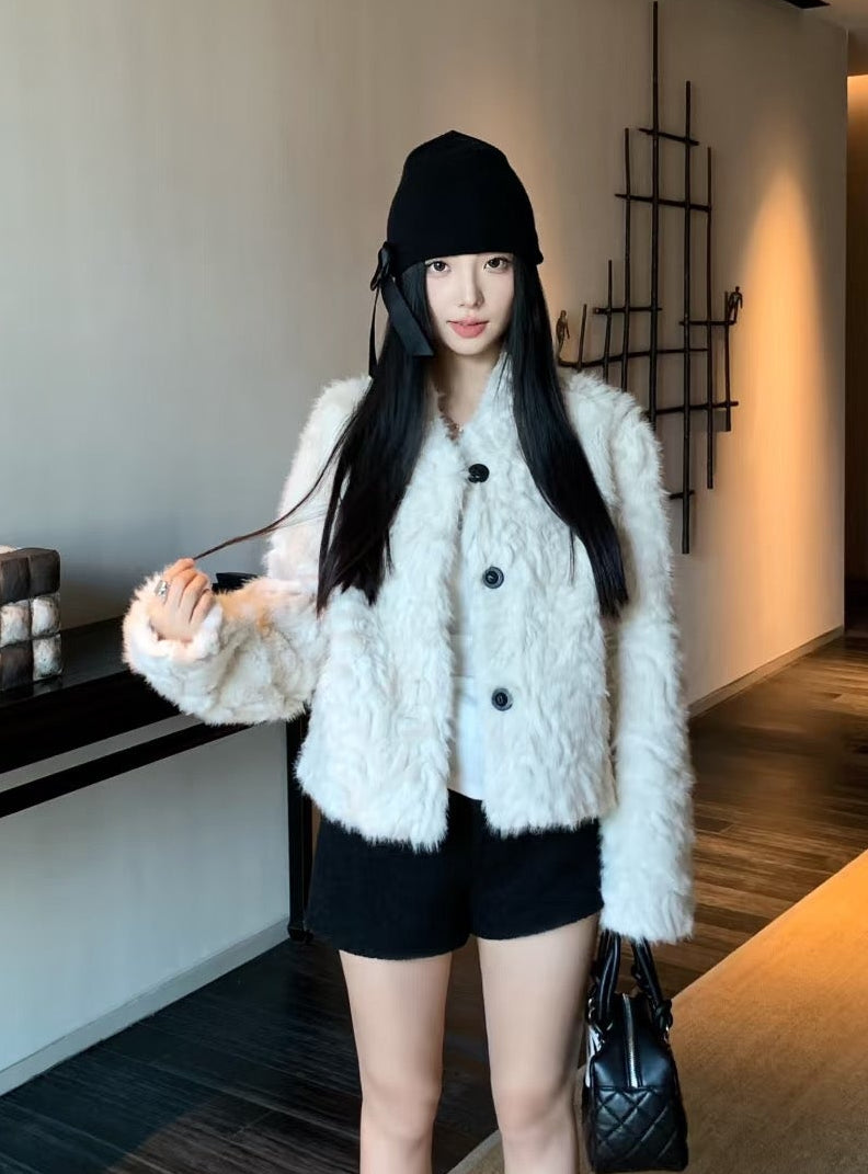 ラウンドネックエレガントジャケット