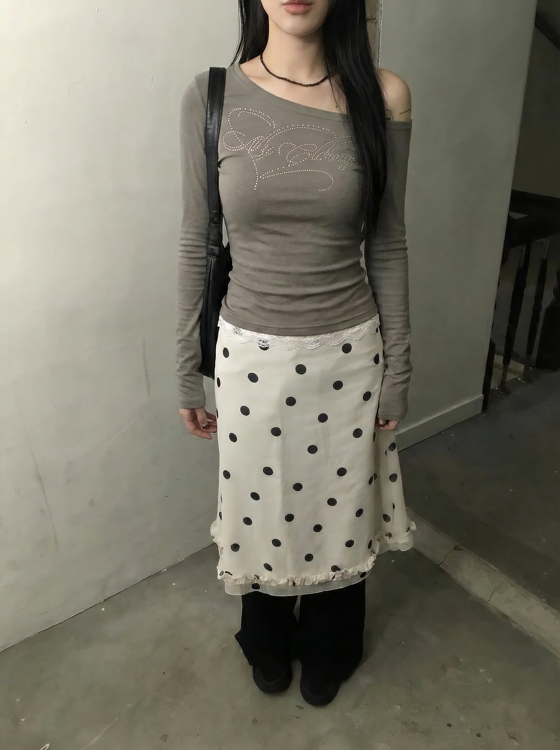 アメリカンレースパッチワークTシャツ