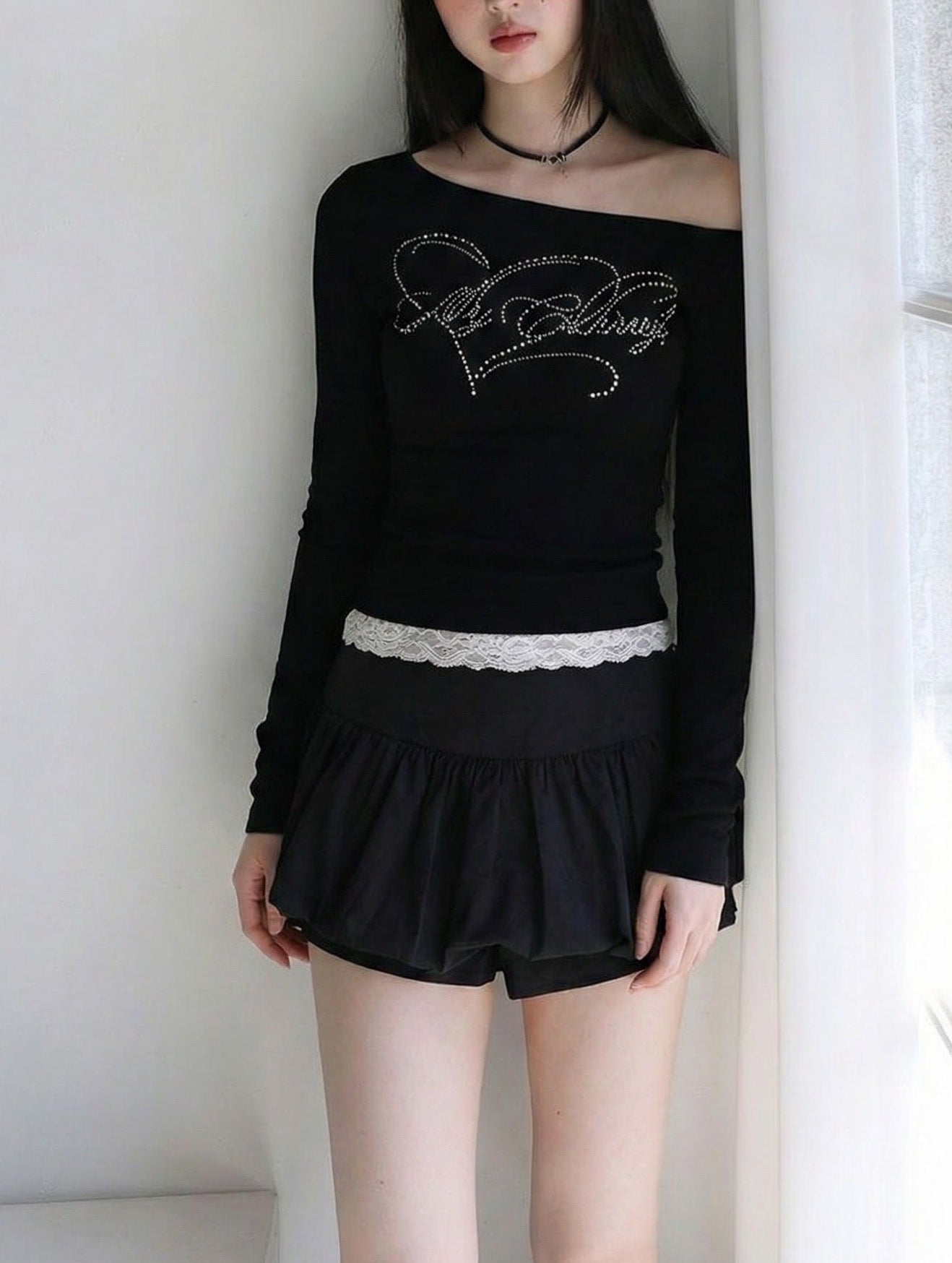 アメリカンレースパッチワークTシャツ