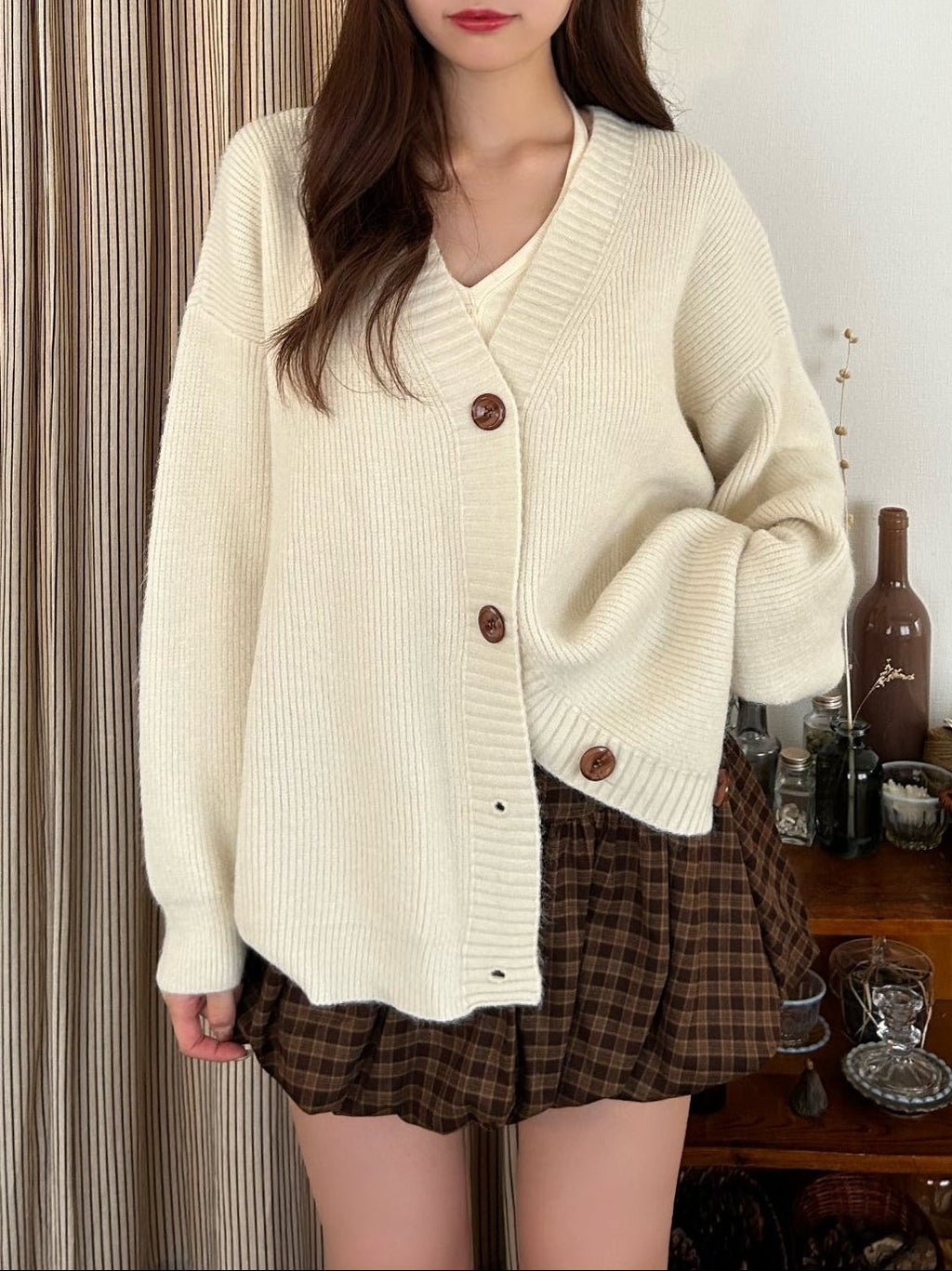 Vネックセータージャケット