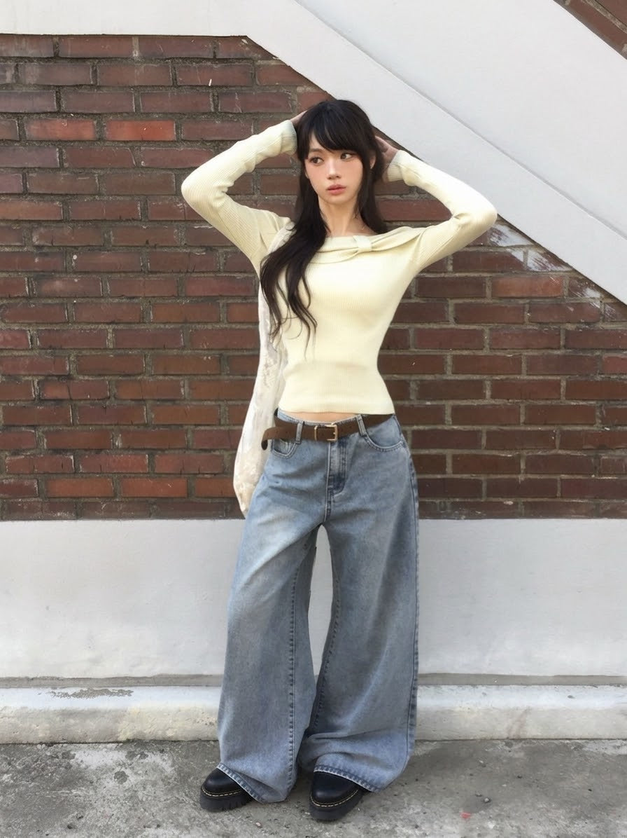 フェードワイドデニム