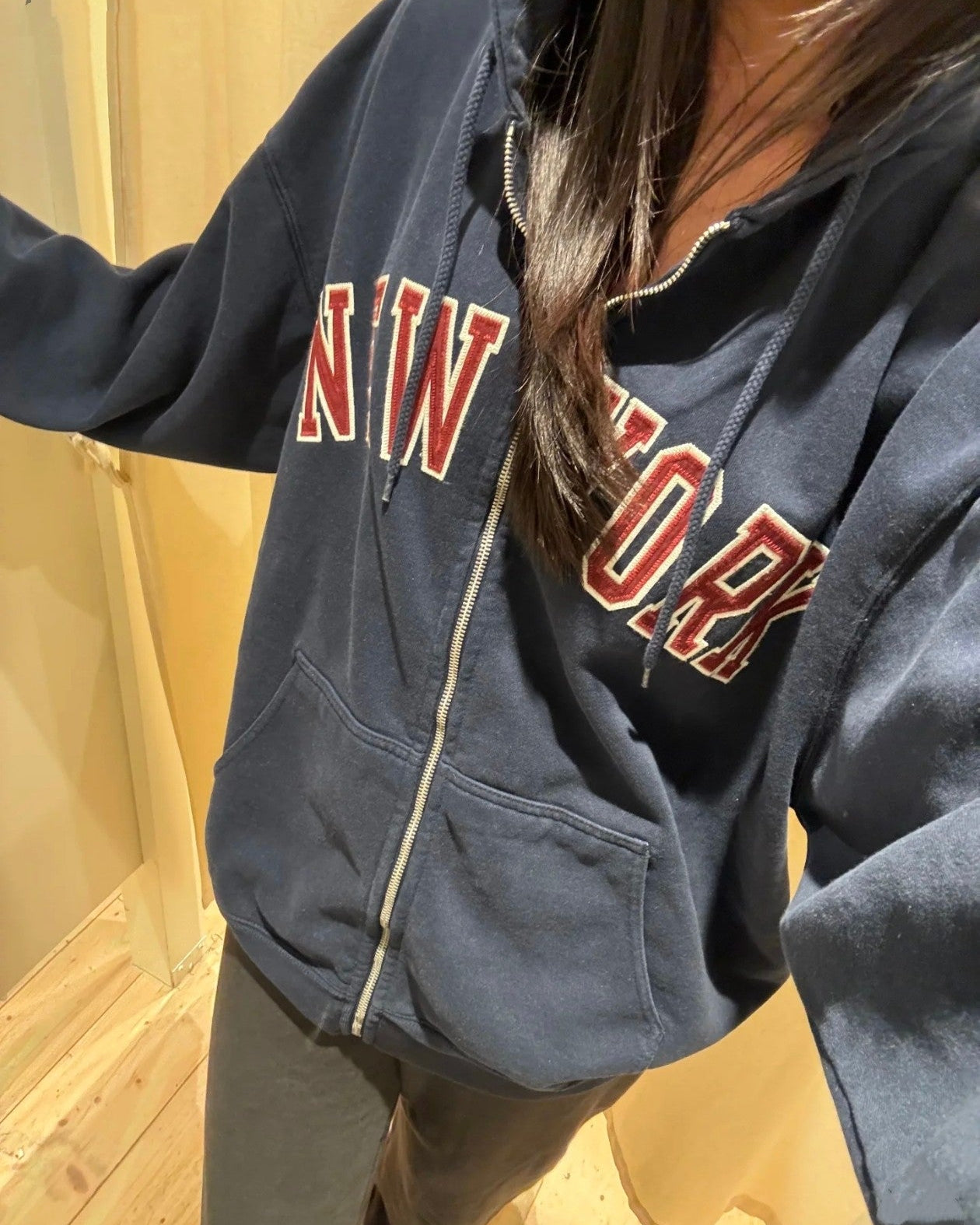 NEW YORK ジップパーカー