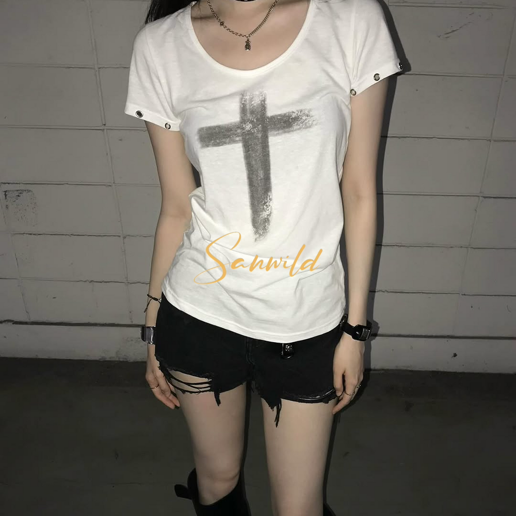 y2kクロスグラフィックT