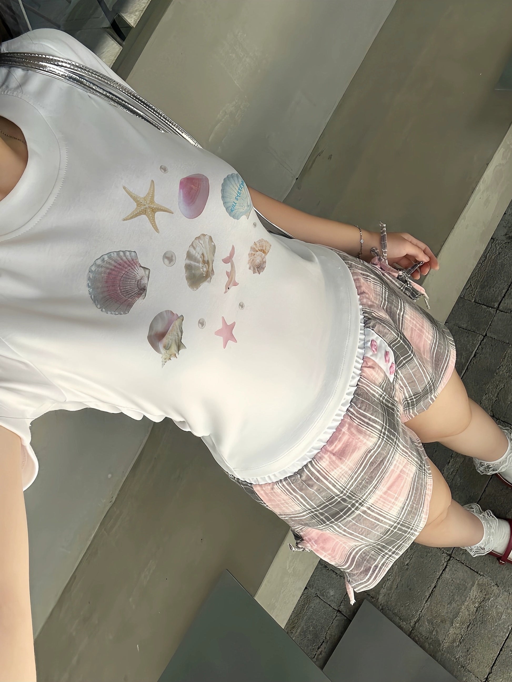 シェルドロフィンサマースリムTシャツ