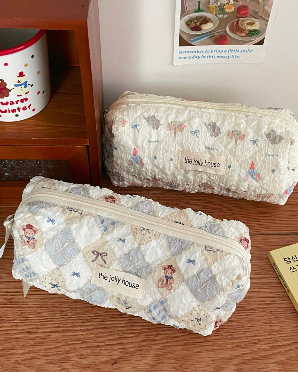 ヴィンテージキルティングポーチ