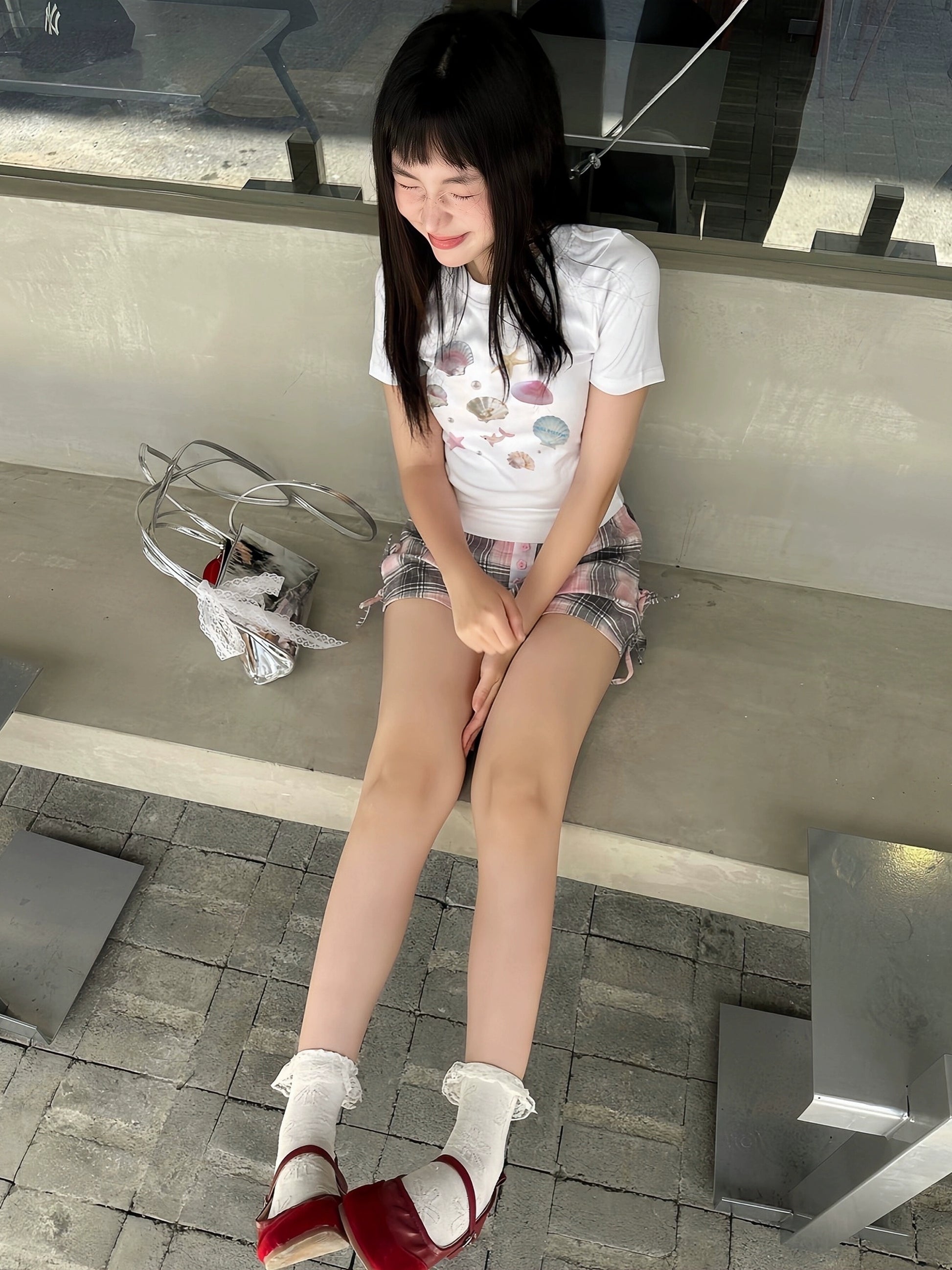 シェルドロフィンサマースリムTシャツ