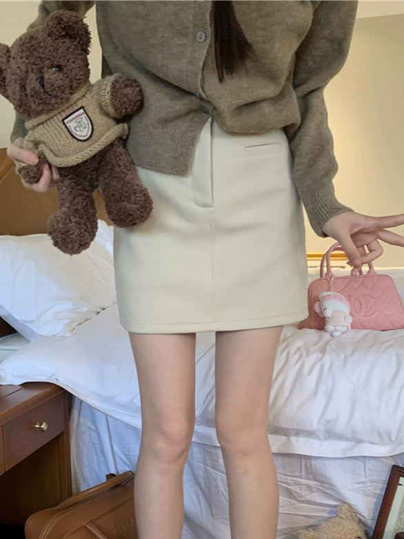 Aラインスーツショートスカート